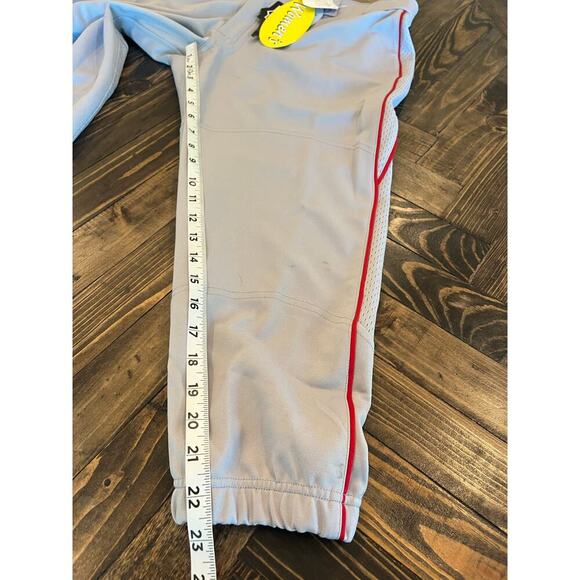 Easton Grey Athletic Active Softball Pro Pants Women XL Red Pipping League Comfy - Picture 5 of 8